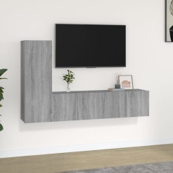 Ensemble de meubles TV 3 pcs Sonoma gris Bois d'ingénierie 