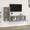 Ensemble de meubles TV 3 pcs Sonoma gris Bois d'ingénierie 