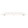 Cadre de lit sans matelas blanc 135x190 cm bois de pin massif 