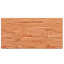 Dessus de table 100x50x4 cm rectangulaire bois massif de hêtre 
