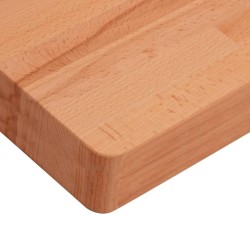 Dessus de table 100x50x4 cm rectangulaire bois massif de hêtre 