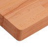 Dessus de table 100x50x4 cm rectangulaire bois massif de hêtre 