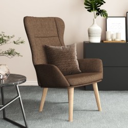 Chaise de relaxation Marron Tissu 