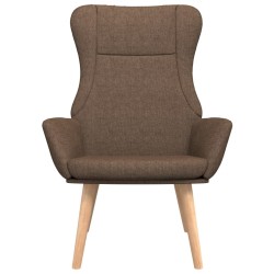 Chaise de relaxation Marron Tissu 