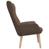 Chaise de relaxation Marron Tissu 