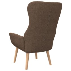 Chaise de relaxation Marron Tissu 