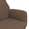 Chaise de relaxation Marron Tissu 