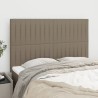 Têtes de lit 4 pcs Taupe 72x5x78/88 cm Tissu 