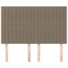 Têtes de lit 4 pcs Taupe 72x5x78/88 cm Tissu 