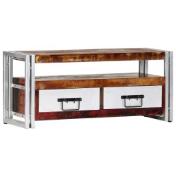 Meuble TV 90x30x40 cm Bois de récupération massif  