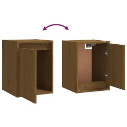 Meubles TV 3 pcs Marron miel Bois massif de pin 