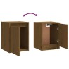 Meubles TV 3 pcs Marron miel Bois massif de pin 