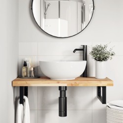 Dessus de meuble de salle de bain non traité bois d'acacia 