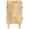 Table de chevet sculptée 40x30x50 cm Bois de manguier massif 