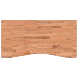 Dessus de bureau 100x(45-50)x4 cm bois massif de hêtre 