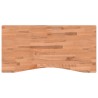 Dessus de bureau 100x(45-50)x4 cm bois massif de hêtre 