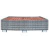 Marche de spa Gris Résine tressée 92 x 45 x 25 cm 