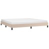 Cadre de lit sans matelas cappuccino 200x200 cm similicuir 