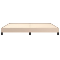 Cadre de lit sans matelas cappuccino 200x200 cm similicuir 