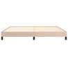 Cadre de lit sans matelas cappuccino 200x200 cm similicuir 