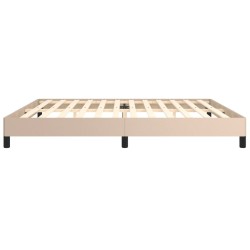 Cadre de lit sans matelas cappuccino 200x200 cm similicuir 