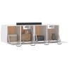 Armoires murales 2 pcs Blanc brillant 80x36,5x35 cm 