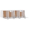 Armoires murales 2 pcs Blanc brillant 80x36,5x35 cm 
