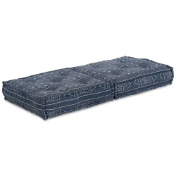 Pouf modulableIndigo 70x70x36 en tissu 
