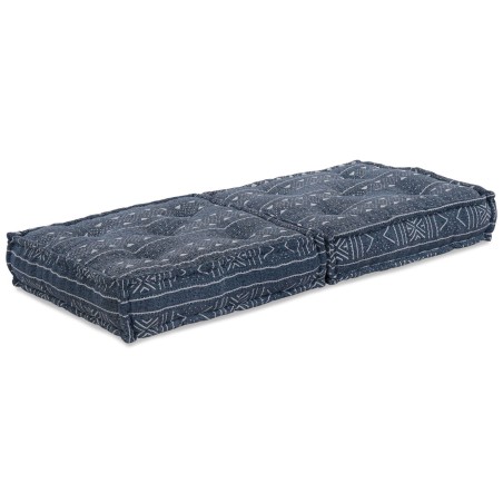 Pouf modulableIndigo 70x70x36 en tissu 