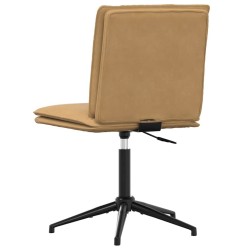 Chaises à manger lot de 2 Marron Velours 