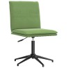 Chaises à manger lot de 2 Vert clair Velours 
