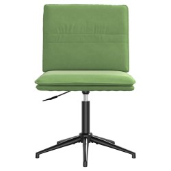 Chaises à manger lot de 2 Vert clair Velours 
