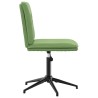 Chaises à manger lot de 2 Vert clair Velours 
