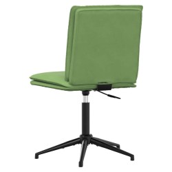 Chaises à manger lot de 2 Vert clair Velours 
