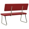 Banc 110 cm Rouge bordeaux Similicuir 