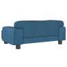 Lit pour chien bleu 70x45x30 cm velours 