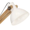 Lampadaire Blanc Bois de manguier massif E27 