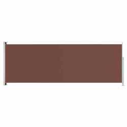 Auvent latéral rétractable de patio 220x600 cm Marron 