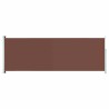 Auvent latéral rétractable de patio 220x600 cm Marron 