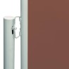 Auvent latéral rétractable de patio 220x600 cm Marron 
