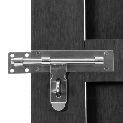 Portillon WPC 100x112 cm Gris 
