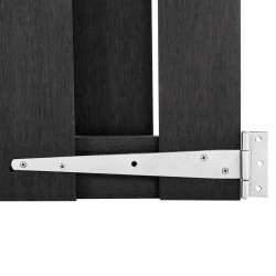 Portillon WPC 100x112 cm Gris 