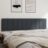 Coussin de tête de lit gris foncé 200 cm velours 