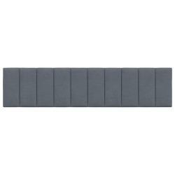 Coussin de tête de lit gris foncé 200 cm velours 