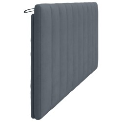 Coussin de tête de lit gris foncé 200 cm velours 