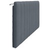 Coussin de tête de lit gris foncé 200 cm velours 