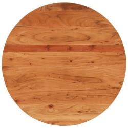 Dessus de table Ø80x3,8 cm rond bois massif d'acacia 