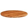 Dessus de table Ø80x3,8 cm rond bois massif d'acacia 