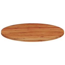 Dessus de table Ø80x3,8 cm rond bois massif d'acacia 