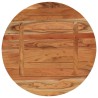 Dessus de table Ø80x3,8 cm rond bois massif d'acacia 